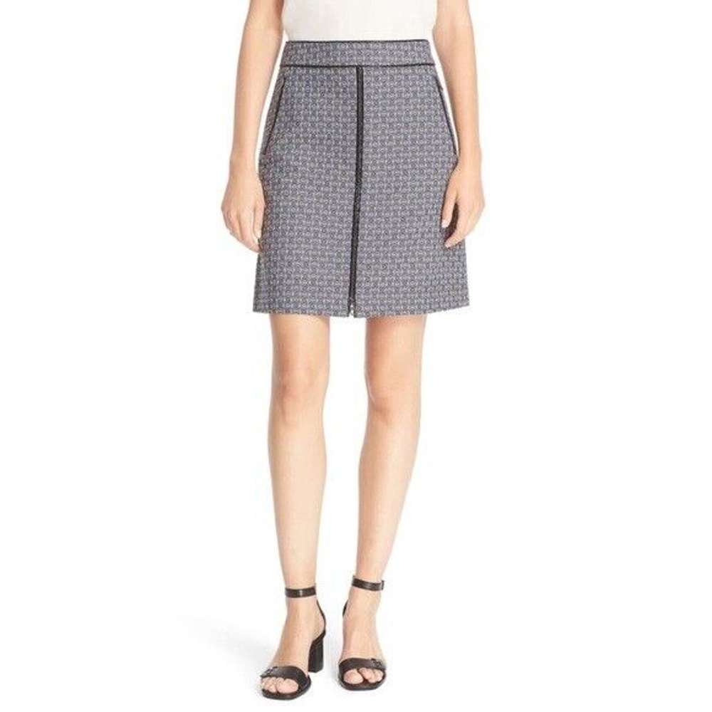 TORY BURCH Chaumont A-line Jacquard Skirt NWOT Size 0 Zero $250